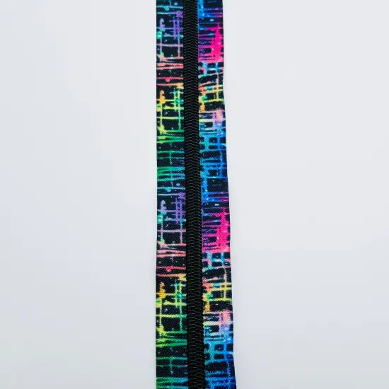 Rainbow grunge zipper tape {3}