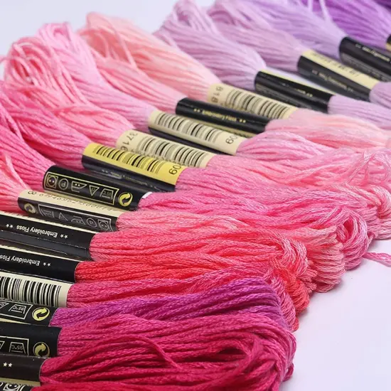 Premium Rainbow Color Embroidery Floss 140 Skeins Per Pack {4}