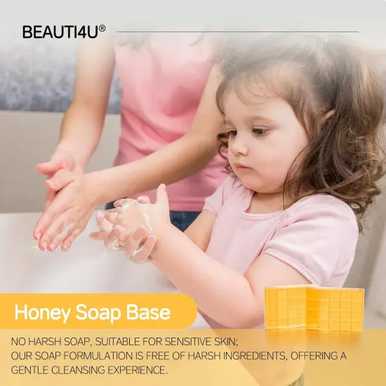 Honey Soap Mold Base - Soap Making Supplies with Soap Making- Melt and Pour Soap Base- Soap Making Supplies Kit (PRE-Cut Block) {2}