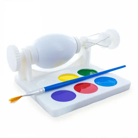 Kids Mini Plastic Craft Lathe with Brush for Decorating Eggs {6}