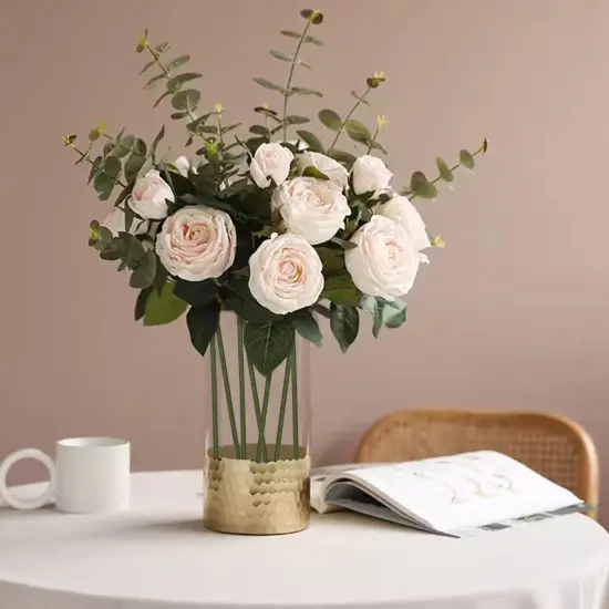 60 Pack Floral Wire Stems, 16 Inch Artificial Flower Rods for Bouquet, Wire Wreath Making Supplies {3}