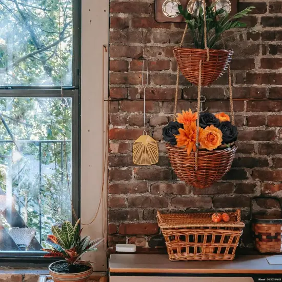 Artificial Flowers Combo Box, Fake Silk Foam Flower Mix with Wire Stem, DIY Wedding Bridal Bouquet Shower Party Home D&eacute;cor (30-40 Pieces) (Halloween Theme) {4}