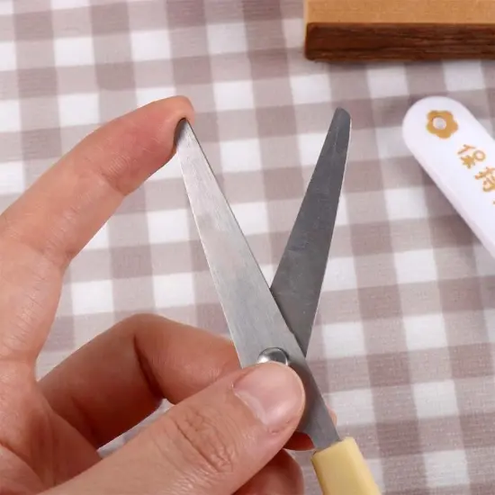 Stainless Steel Mini Craft Scissors - Multi-Purpose Portable Design for Art Projects, Sewing and Precision Cutting with Sharp Durable Blades {4}