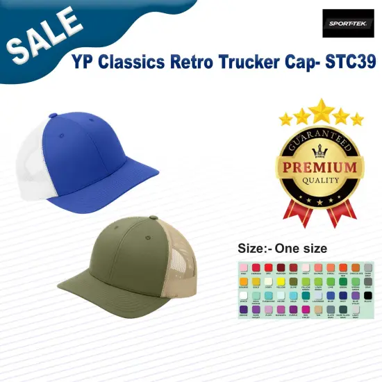 Sport-Tek&reg; YP Classics Retro Trucker Cap TrNv/TrNv {3}