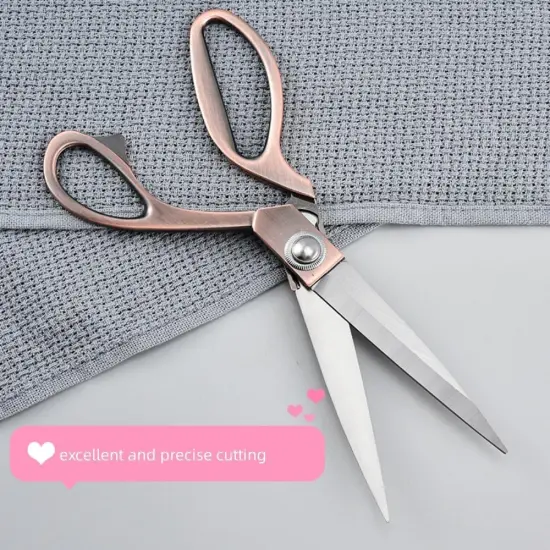 10.5'' Copper Fabric Scissors Stainless Steel sharp Tailor Scissors clothing scissors Professional Heavy Duty Dressmaking Shears Sewing Tailor {4}