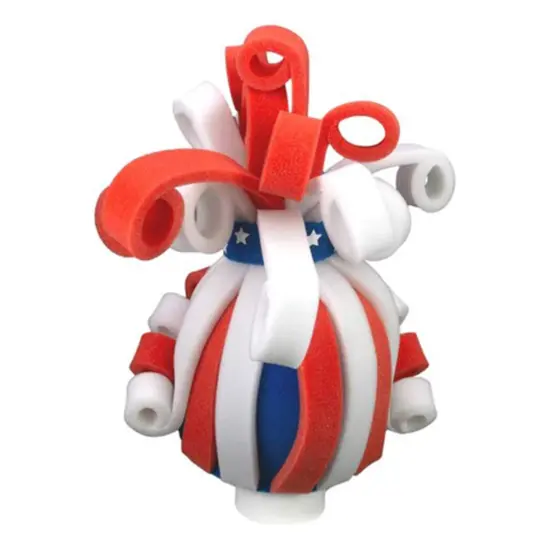 Patriotic Rollers Wig Bold & Fun Party Accessory {4}