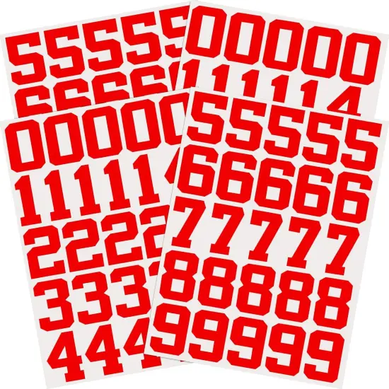 102 Pcs Sports Helmet Numbers Sticker 1.25 Inch Vinyl Decals Self-Adhesive Hockey, Baseball, Football, Lacrosse, Batting Helmet Numbers {1}