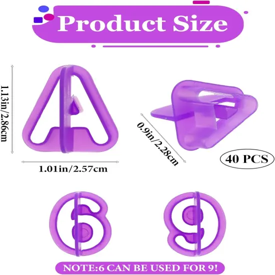 Plastic Alphabet Cookie Cutter Set 40 Piece {6}