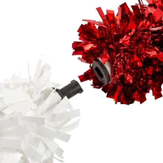 Bright Creations 2 Pack Giant Christmas Candy Cane Decorations, Outdoor Red and White Tinsel Decor for Xmas Holiday, Festive Giant Candy Cane for Christmas Celebration (50 In) {6}