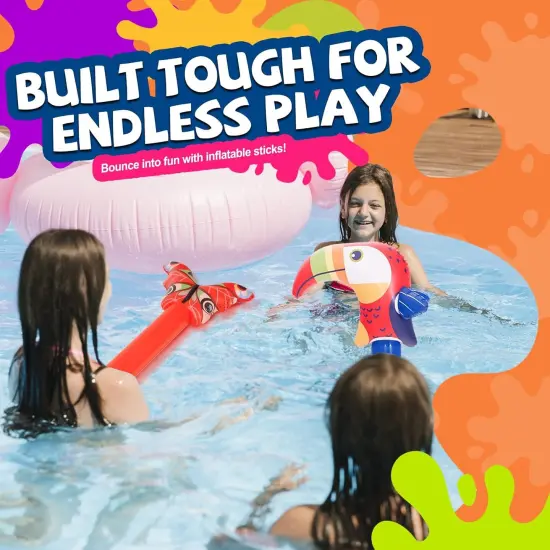 Kids Inflatable Stick, Outdoor Blow Up Stick Balloons Toys for Swimming pool, Blue {4}