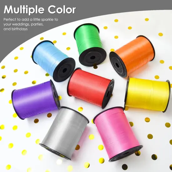 White Curling Ribbon, Balloon String 500 Yard for Gift Wrapping {5}