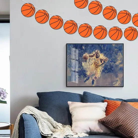 3PCS Basketball Party Supplies Party Banners - Sports Basketball Game Party Decorations - Basketball Baby Shower/Birthday Party Garland Wall Decorations Photo Props {3}