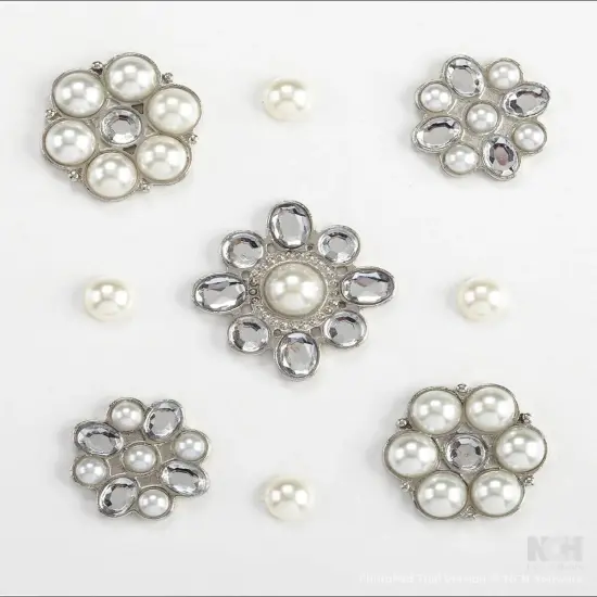 Jolee's Boutique Pearl And Gem Clusters Dimensional Stickers {1}