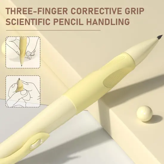 4PCS Thick Barrel Mechanical Pencil with Comfort Grip, 2.0MM Ergonomic Mechanical Pencil with 44PCS Lead Refills, 2PCS Sharpeners/Erasers, Aesthetic School Supplies for Writing Drawing {2}