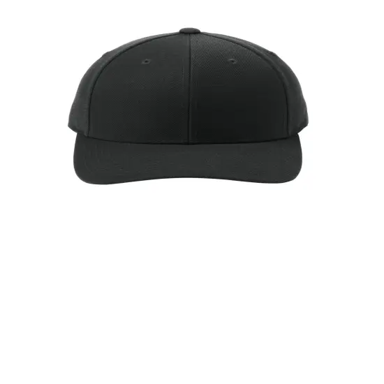 Sport-Tek&reg; Curve Bill Snapback Cap Black/Grey Hth {5}