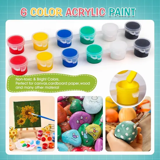 20 Set Mini Canvas Painting Kit {3}