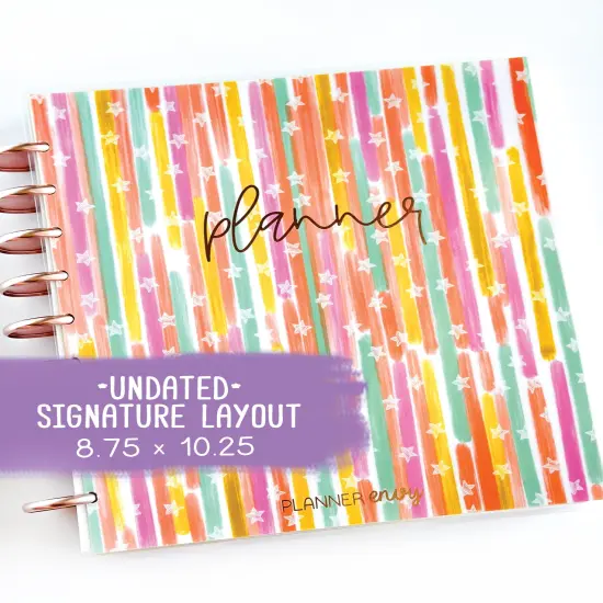 Undated Planner - Signature Layout, Disc Bound - "Stars & Stripes" (#610) {1}
