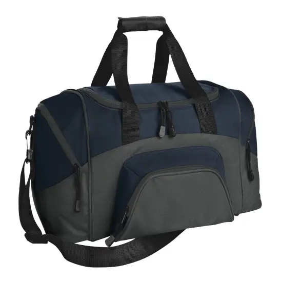 Port Authority&reg; Small Colorblock Sport Duffel True Royal/Blk {3}