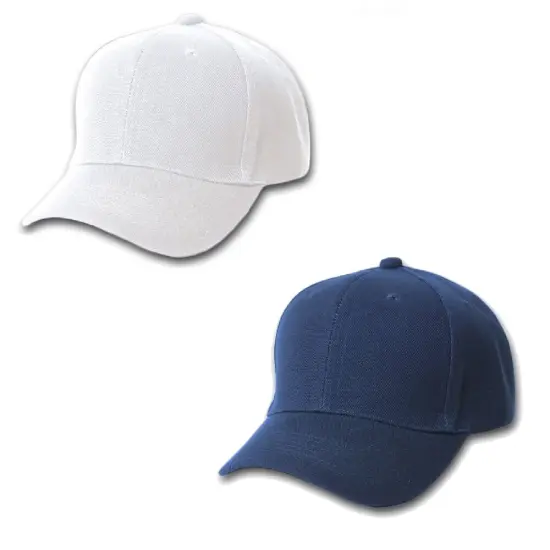 Mechaly Comfortable Solid Adjustable Unisex Baseball Cap Hat - 2 Pack {1}