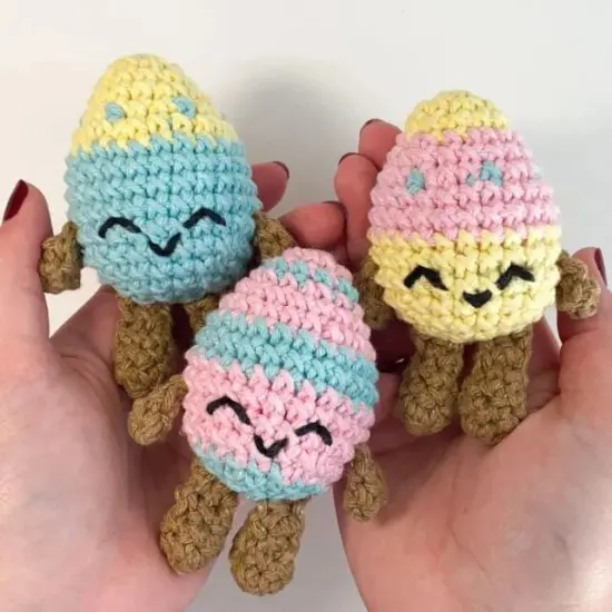 DIY Crochet Kit Happy Hoppy Easter Eggs PAK286 {1}