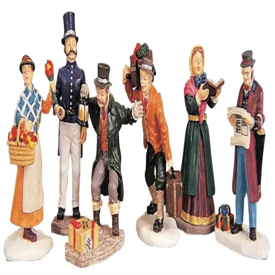 Lemax Townsfolk - Set Of 6 People {3}