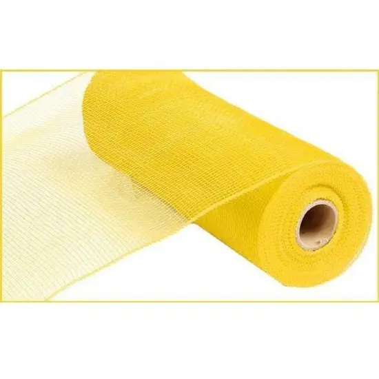 10" Yellow Poly Deco Mesh Ribbon (10 Yards) {2}