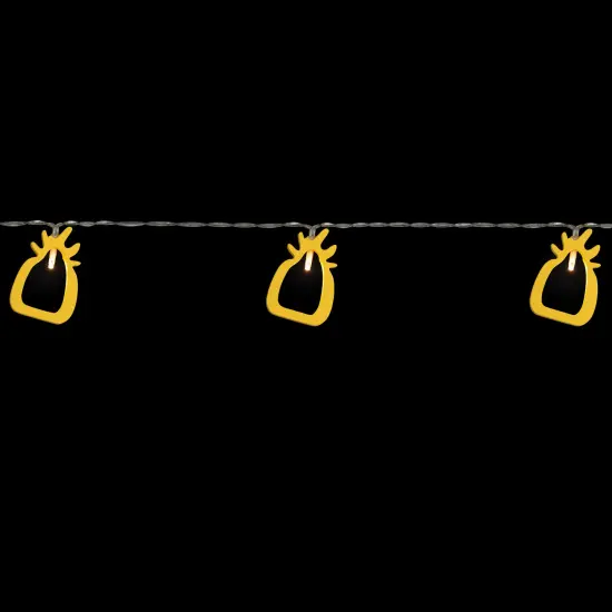 Northlight LED Pineapple Patio Light Set - Yellow - 4' Clear Wire - 10ct {6}