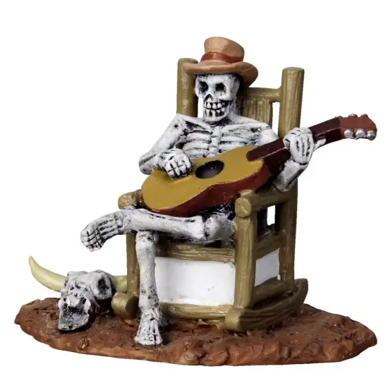 Rocking Chair Skeleton - Lemax Spooky Town {1}