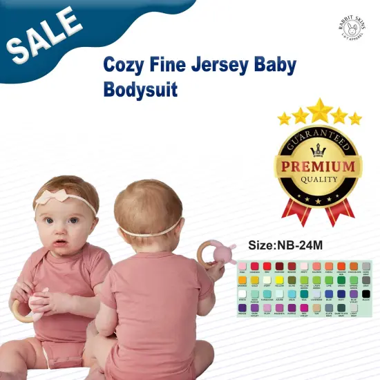 Rabbit Skins&reg; Cozy Fine Jersey Baby Bodysuit Navy {3}