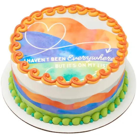 I haven't Been Everywhere PhotoCake&reg; Edible Cake Topper Icing Image, {1}