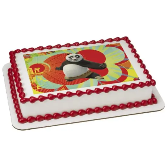 Kung Fu Panda Dragon Warrior PhotoCake&reg; Edible Cake Topper Icing Image, {1}