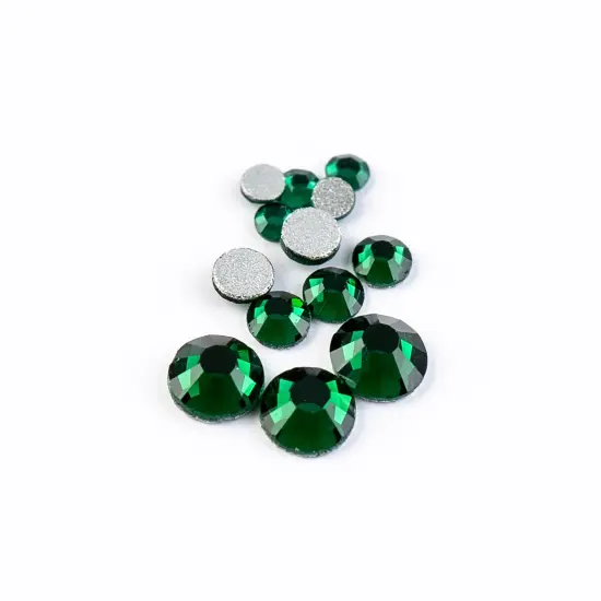 Crystal Lane DIY SS12 Glass Flatback Rhinestones, 2880pcs Emerald {1}