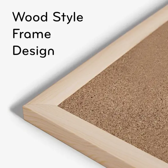 Bulletin Board Wood Frame- 18 x 24 Inches (Light Birch) {3}