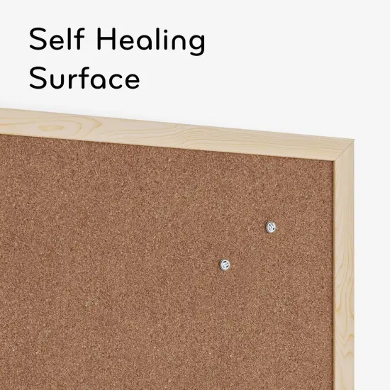 Bulletin Board Wood Frame- 18 x 24 Inches (Light Birch) {2}