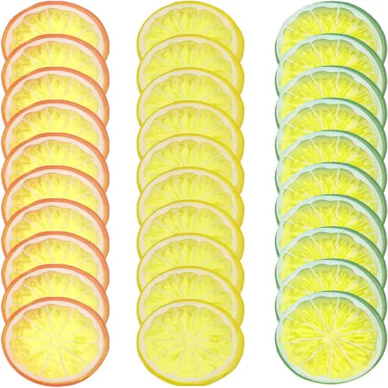 30 PCS Artificial Lemon Slices {5}