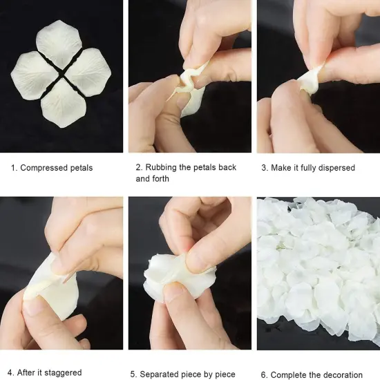 Decor 3000 Pcs Rose Petals Artificial Flowers for Valentine's Wedding Decor Romantic Night Bridal Party Home Decorations {2}