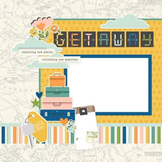 Simple Stories Simple Pages Page Kit-Happy Travels {3}