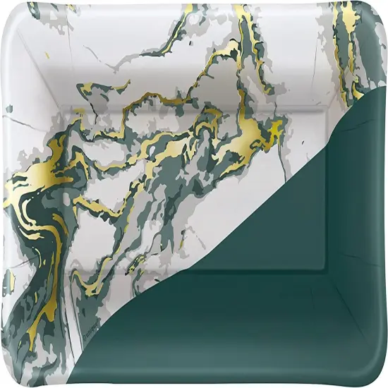 Modern Christmas Rectangle Appetizer Plates - 8ct {1}