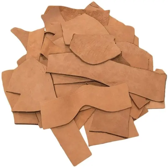 ELW Full Grain Leather 10lb Scraps Tobacco Brown 5/6 OZ (2mm)Perfect for Crafts, Tooling, Repairs {2}
