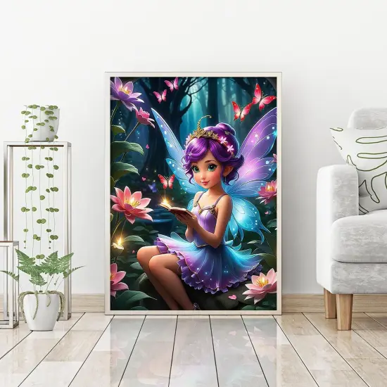 Fairy Diamond Art Kits for Adults, Cartoon Princess Diamond Painting Kits for Adults Beginner {2}