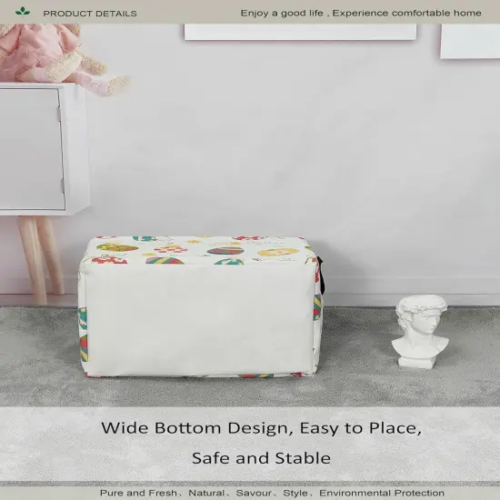 Rectangular Folding Laundry Basket, waterproof Canvas Basket, gift basket {5}