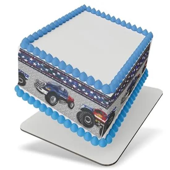 Trucks cake border 3 Strips 2.5x10.5 inchs in size {1}