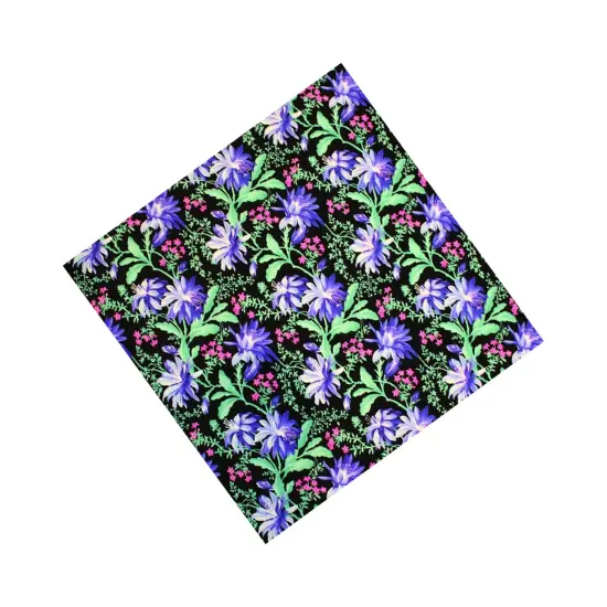 Flowers and Baby's Breath Printed Spandex Fabric {4}