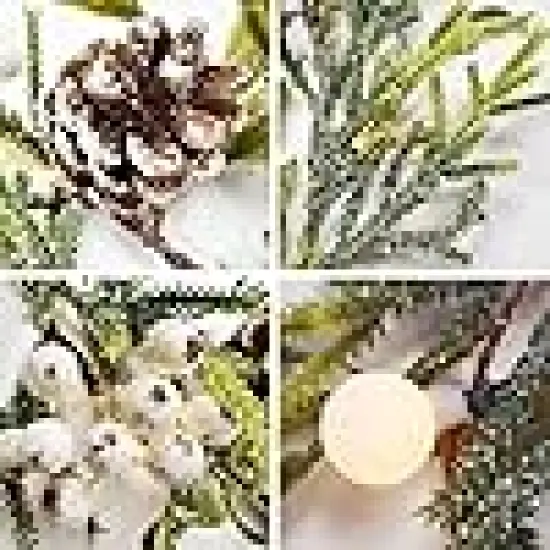 White Berry & Ball, Battery Operated with Timer {2}