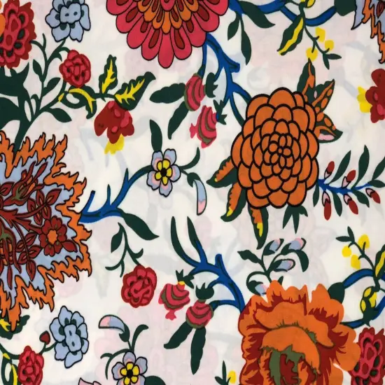 1 Yard Blue Spandex Fabric with Star of David Print for Performance Wear 60 Inches Wide Orange/Brown/Green {1}