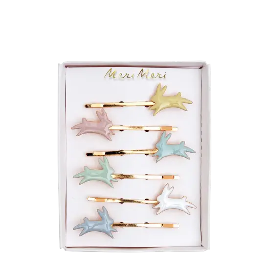 PASTEL BUNNY HAIR PINS {1}