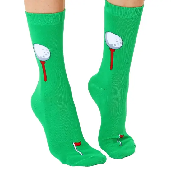 GOLF BALL ADULT CREW SOCKS {4}