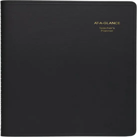 Teacher Planner, 8-1/4" x 10-7/8", Undated Weekly & Daily Planner -Black {2}