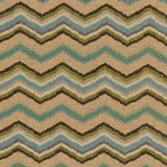 Capri - AquaTeal AbstractGeometric,herringboneChevron Upholstery Fabric 54 Inches" {1}