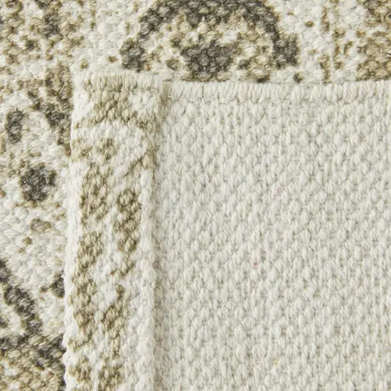 Vintage Jute Area Rug, Bohemian Style Home D&eacute;cor (Grey, 3 x 5 Feet) White {6}